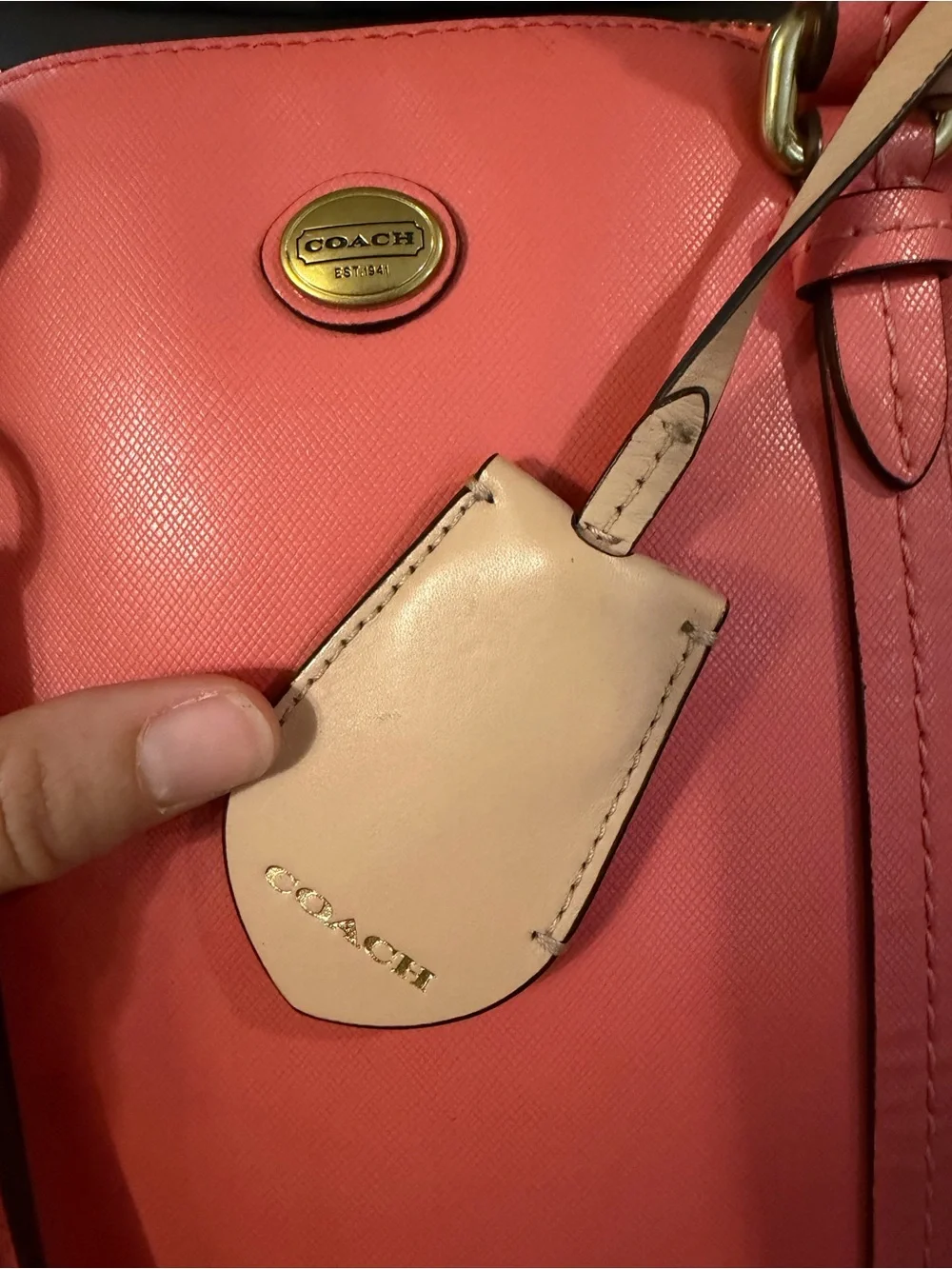 Coach Peyton Coral Dome Satchel